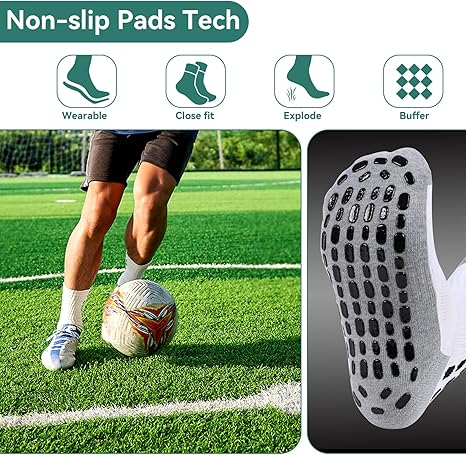 サッカーソックス Amazon | ZXOLDZX 2/4/6組 メンズ サッカーソックス グリップ